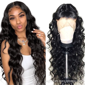 Cuticle Aligned virgin brazilian water wave hd lace frontal wig, transparent hd lace frontal wigs, 13*4 lace front wigs hd